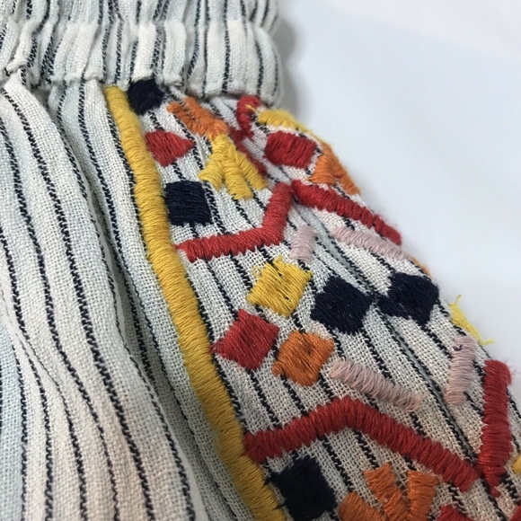 Anthropologie LAIA Stasia Embroider Wide Leg Pants - Picture 6 of 8